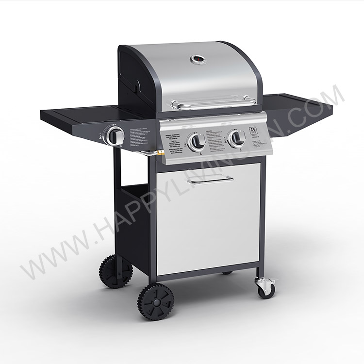 G9202AE-SB 2+1 Burner Gas BBQ