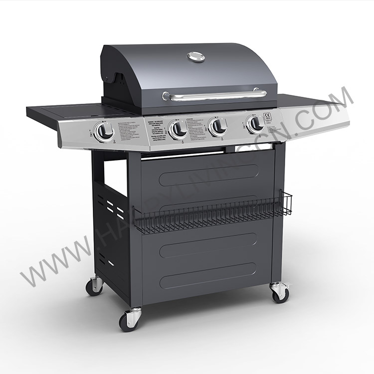 G3553C 3+1 Burner Gas & Charcoal Combination BBQ