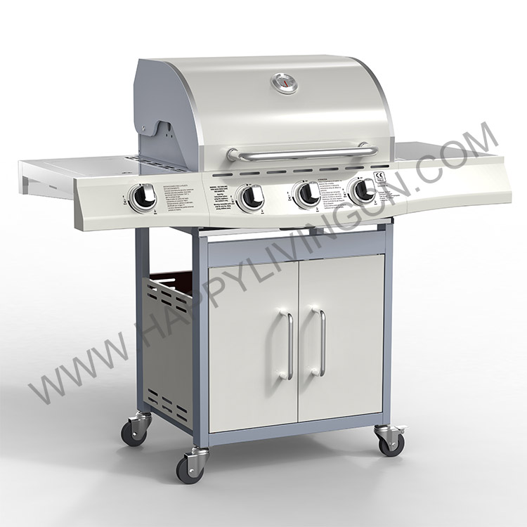 G3593SB（Cream） 3+1 Burner Gas BBQ