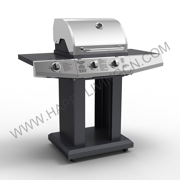 G5802-SB 2+1 Burner Gas BBQ